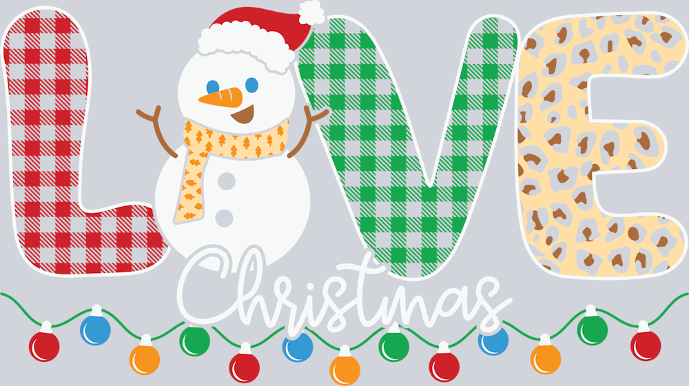 Love Christmas Snowman - STK03711