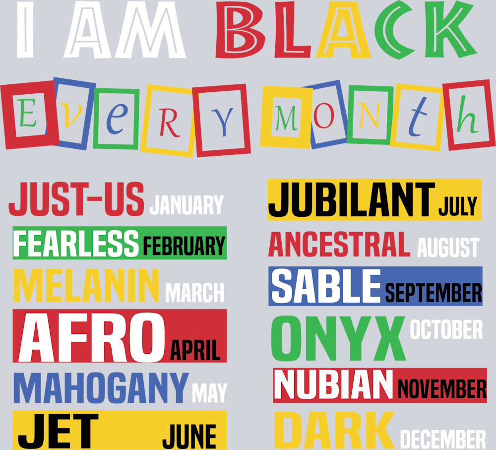 Black Every Month - White - STK00594