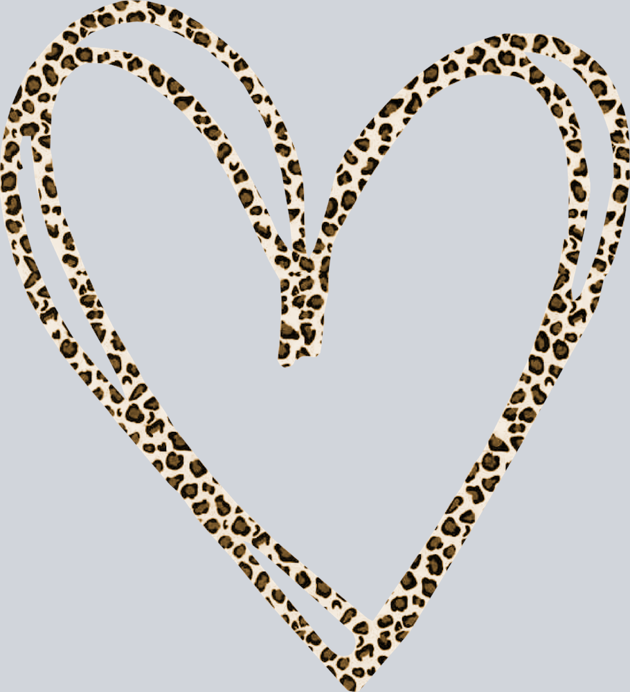 Leopard Double Heart - STK03552