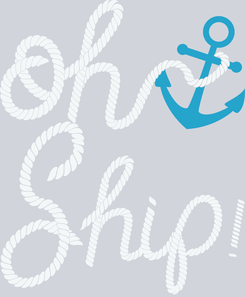 Oh Ship White And Blue - STK04581