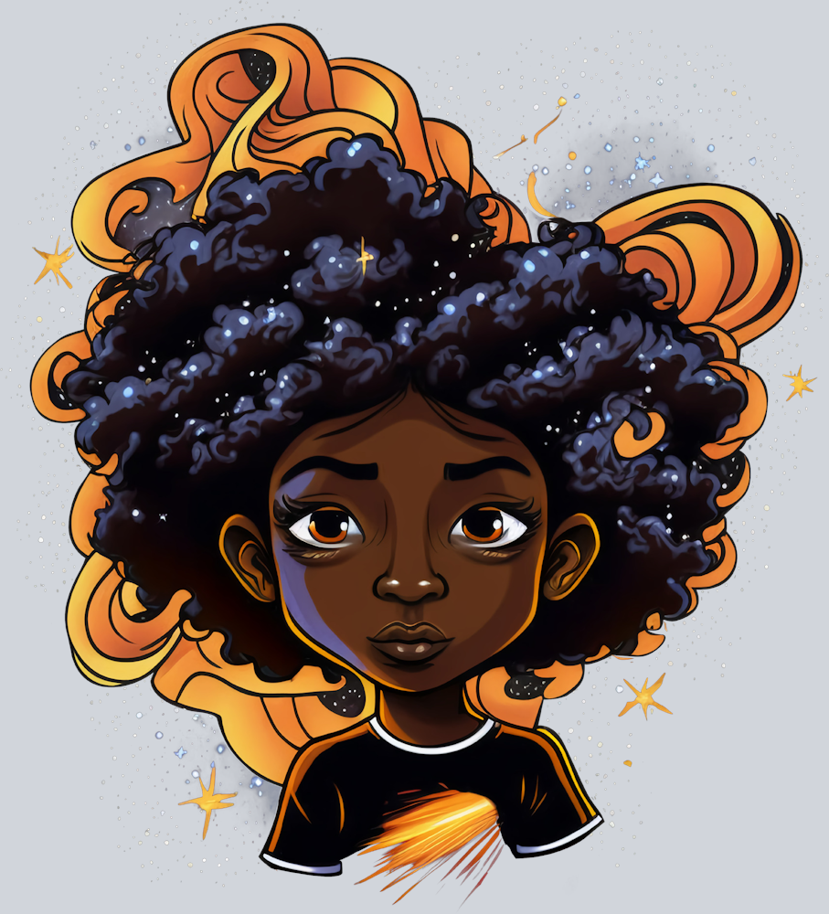 Black Girl Reach For The Stars - STK00637