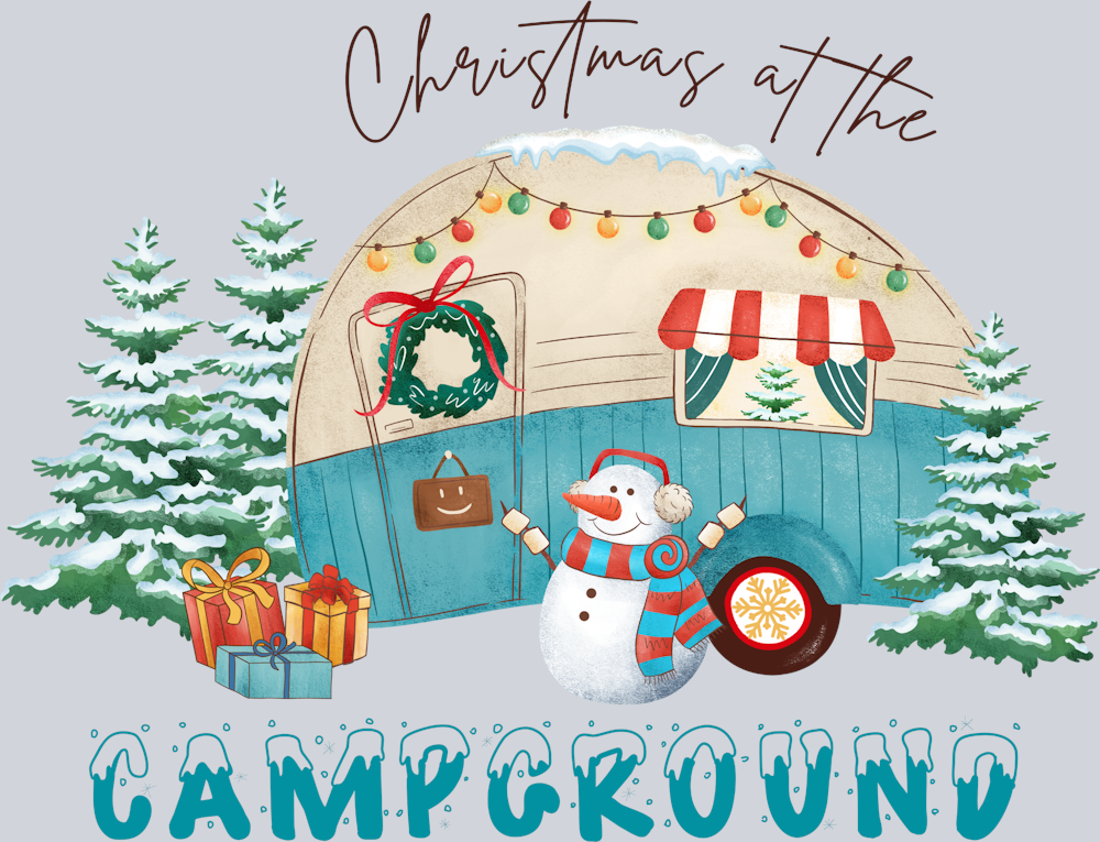 Chritmas Campground Trailer - STK01343