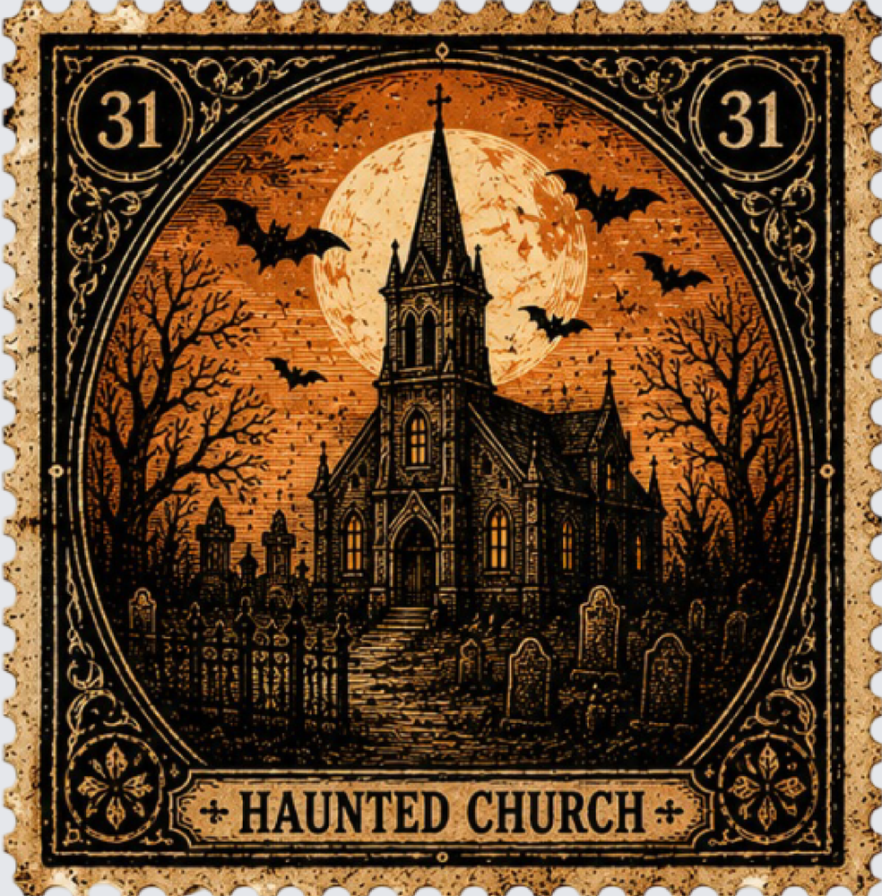 Haunted Church Stamp 2 - STK08089