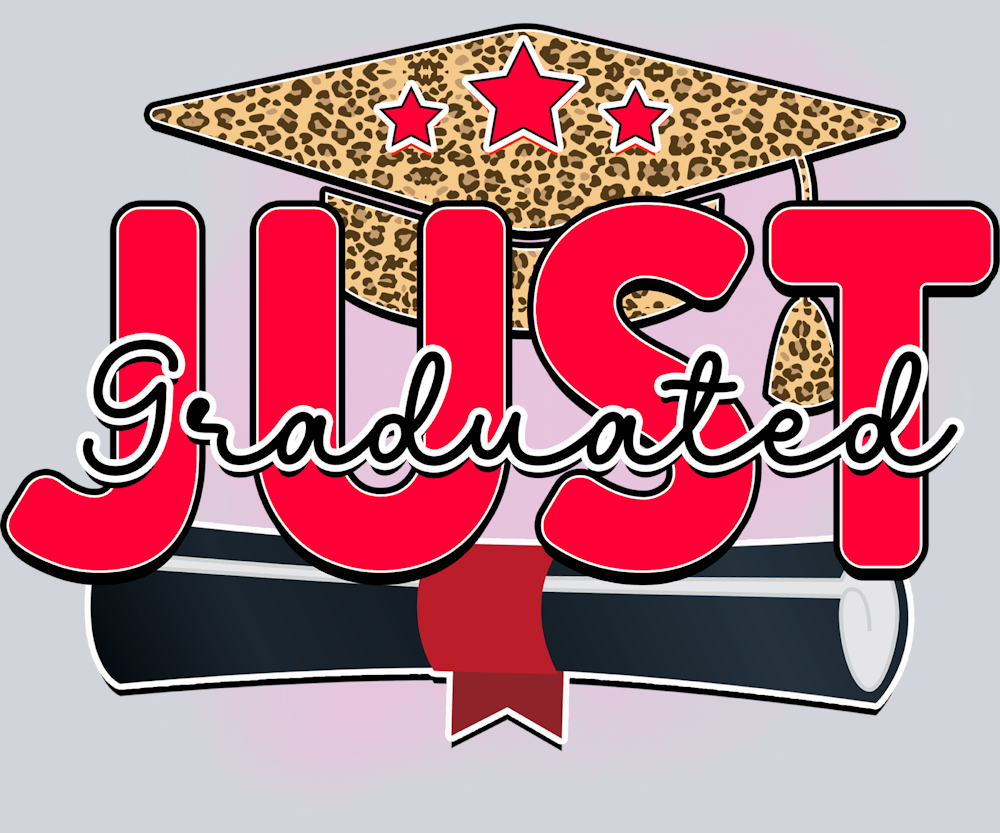 Just Graduated Bright Red - STK03455