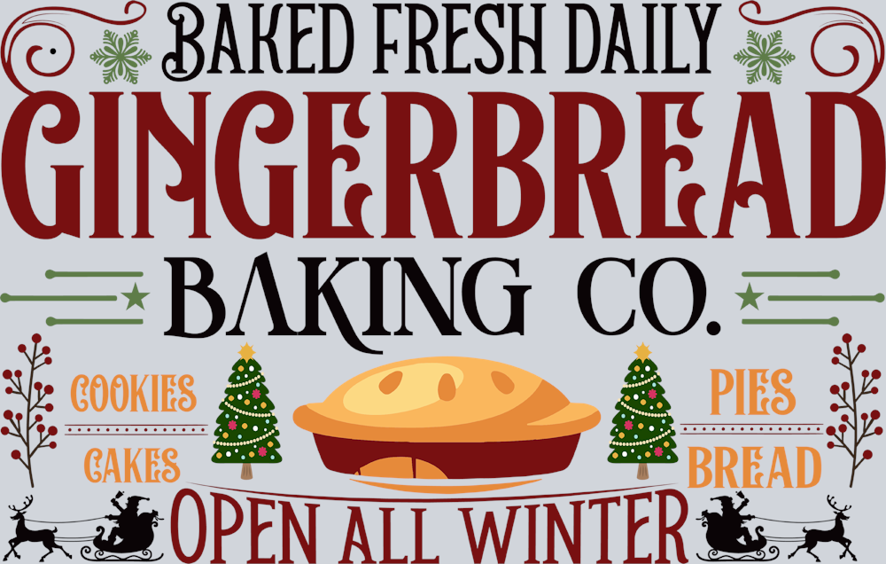Vintage Baked Fresh Daily Gingerbread - STK06313