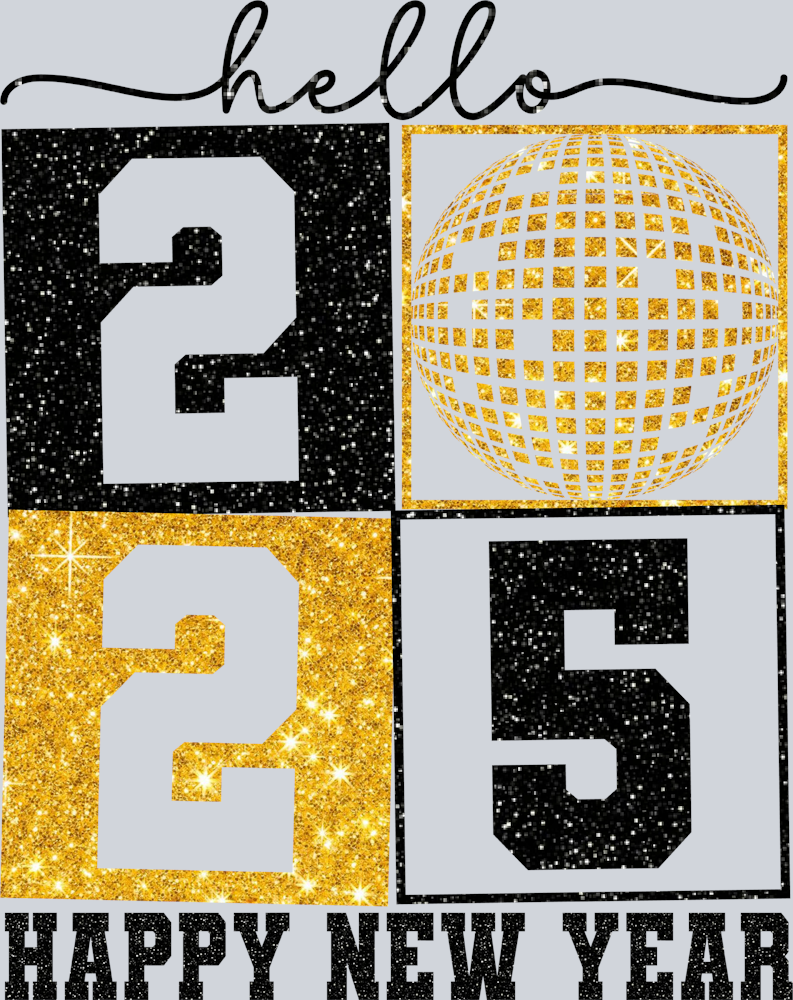 Hello 2025 Happy New Year - STK02676