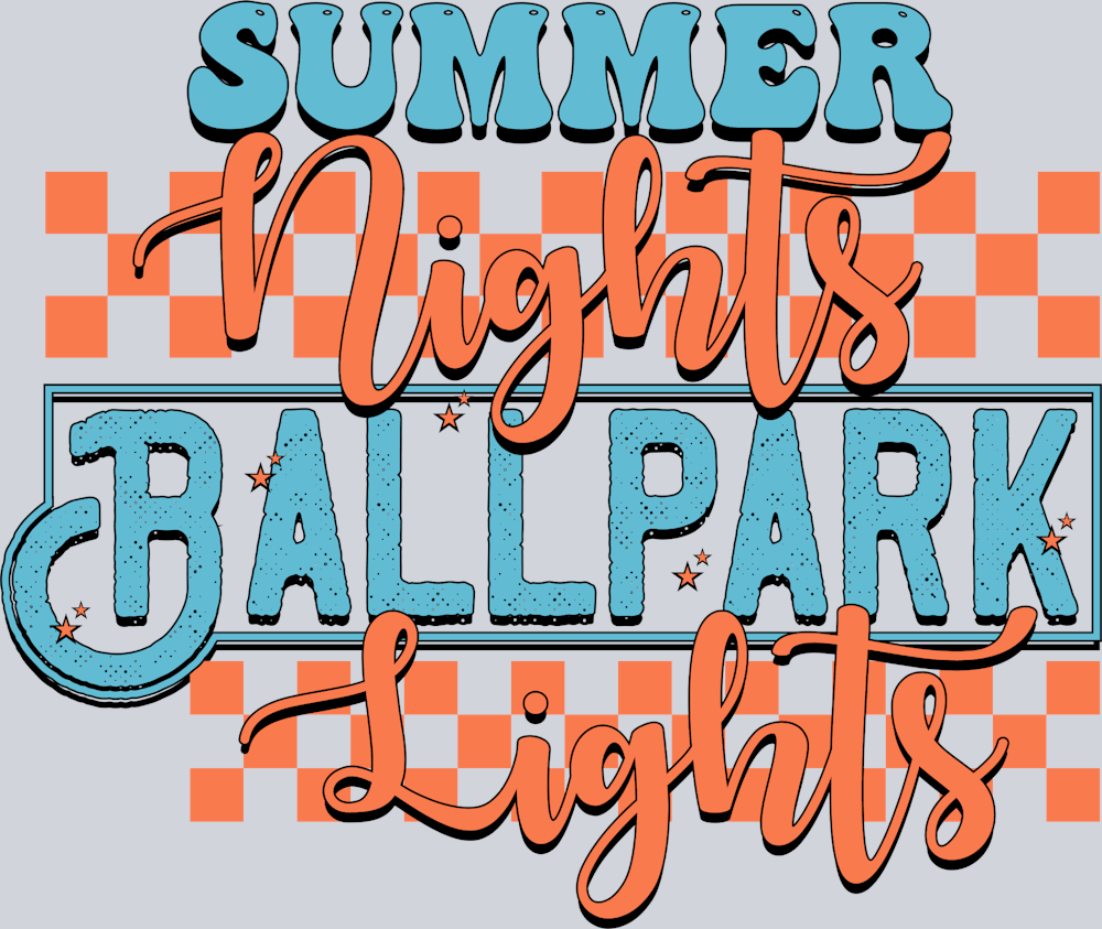 Retro Summer Nights Ballpark Lights - STK07374