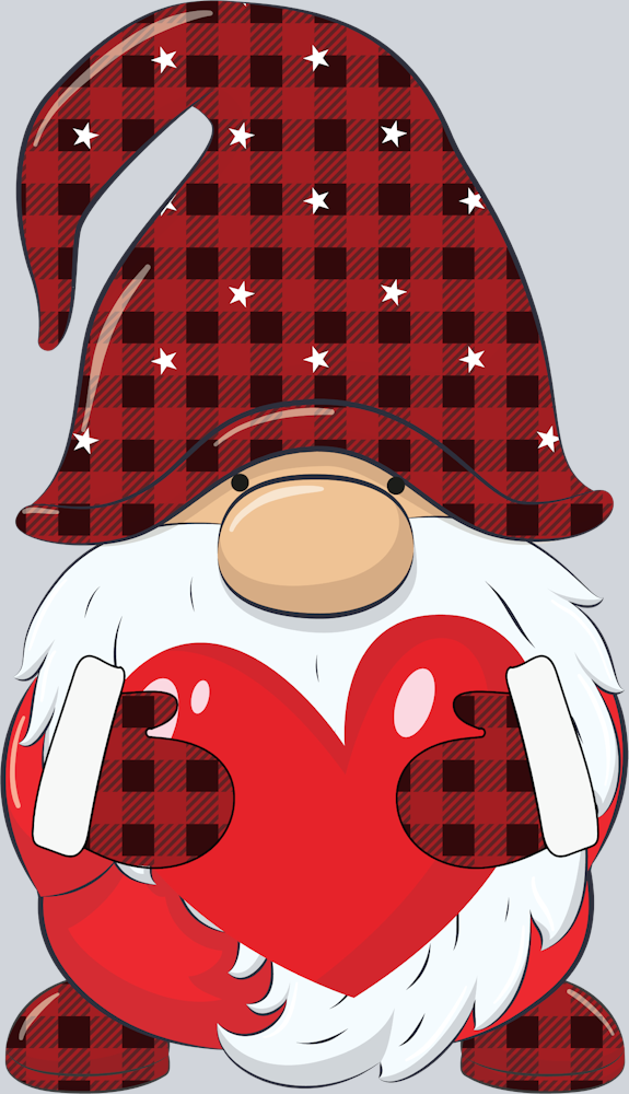 Gnome Red Plaid - STK02328