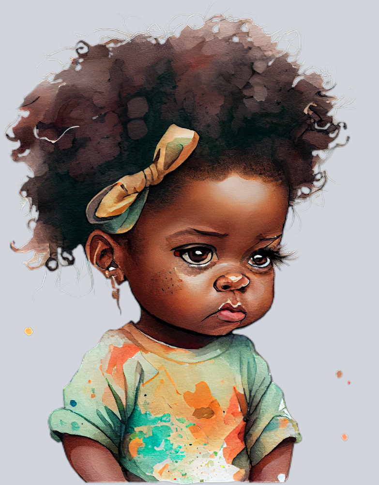 Black Toddler Hairbow - STK00955