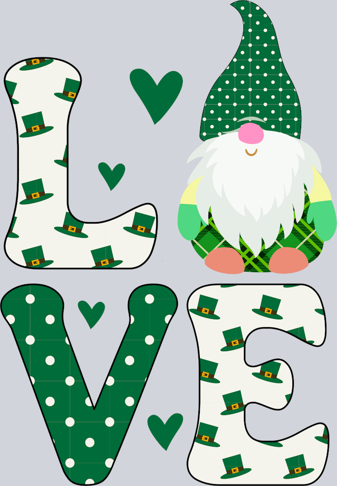 Gnome Love Green - STK02301