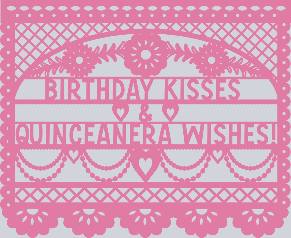Papel Picado Birthday Kisses 2 - STK06912
