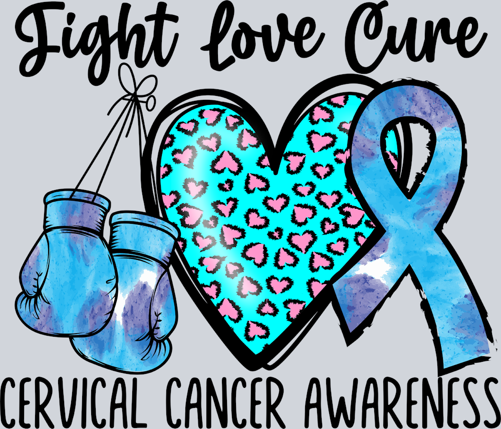 Fight Love Cure Cervical Cancer Awareness - STK06783