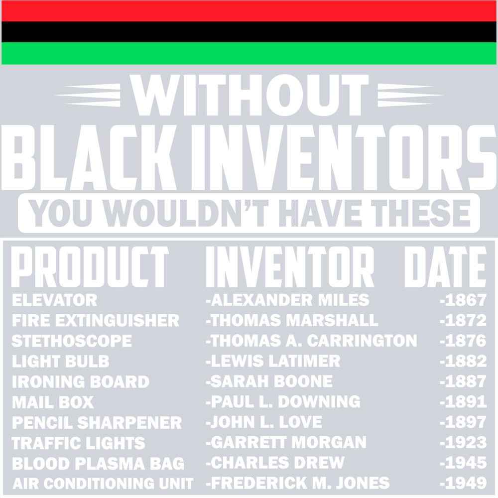 Black History Inventors White - STK00697