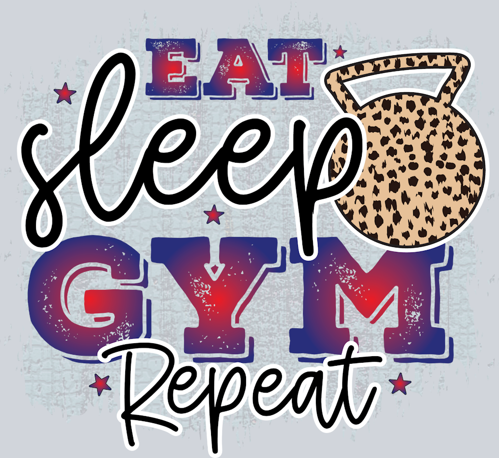 Eat Sleep Gym Repeat 2 - STK06680
