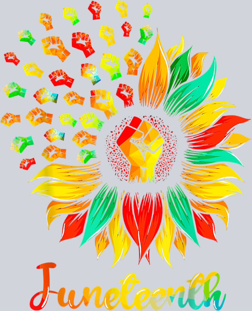 Juneteenth Sunflower Fist - STK03415