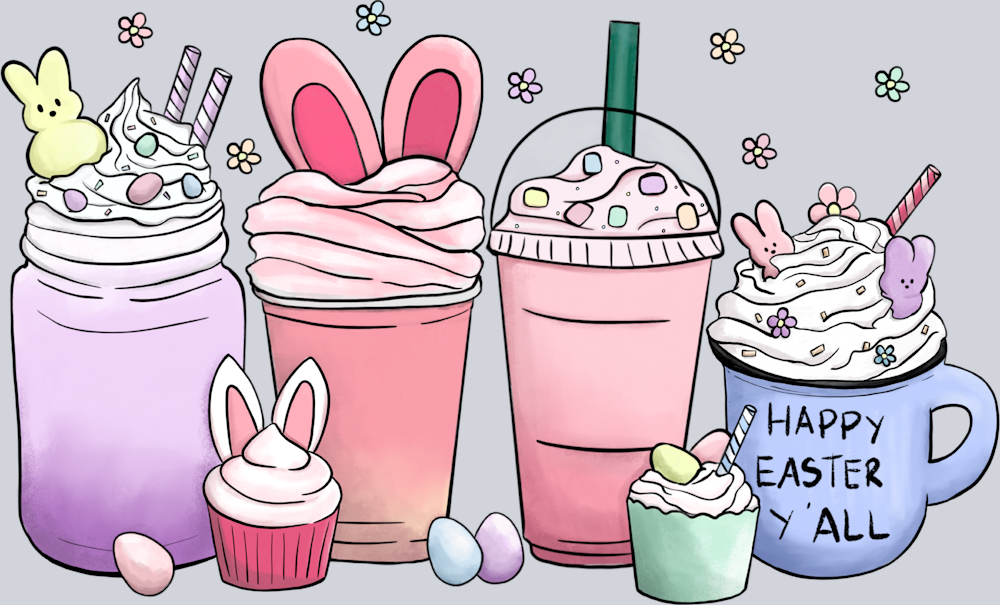 Easter Coffee Bunny - STK01761