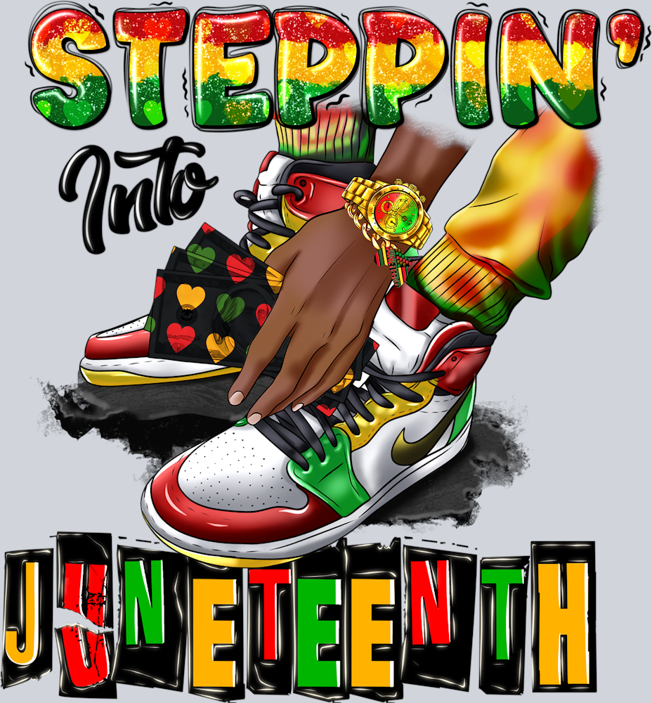 Steppin Into Juneteenth Sneakers - STK05817