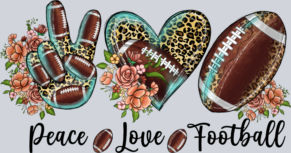 Peace Love Football - STK04748