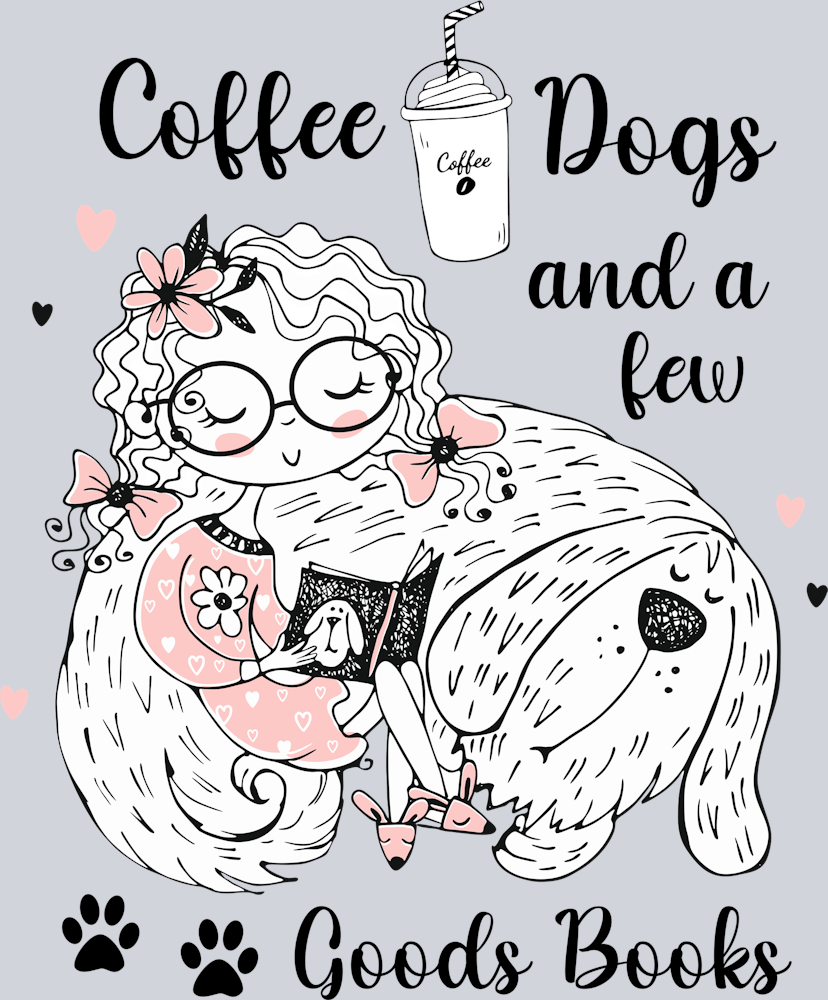 Books Coffe Dogs Few Books - STK01042