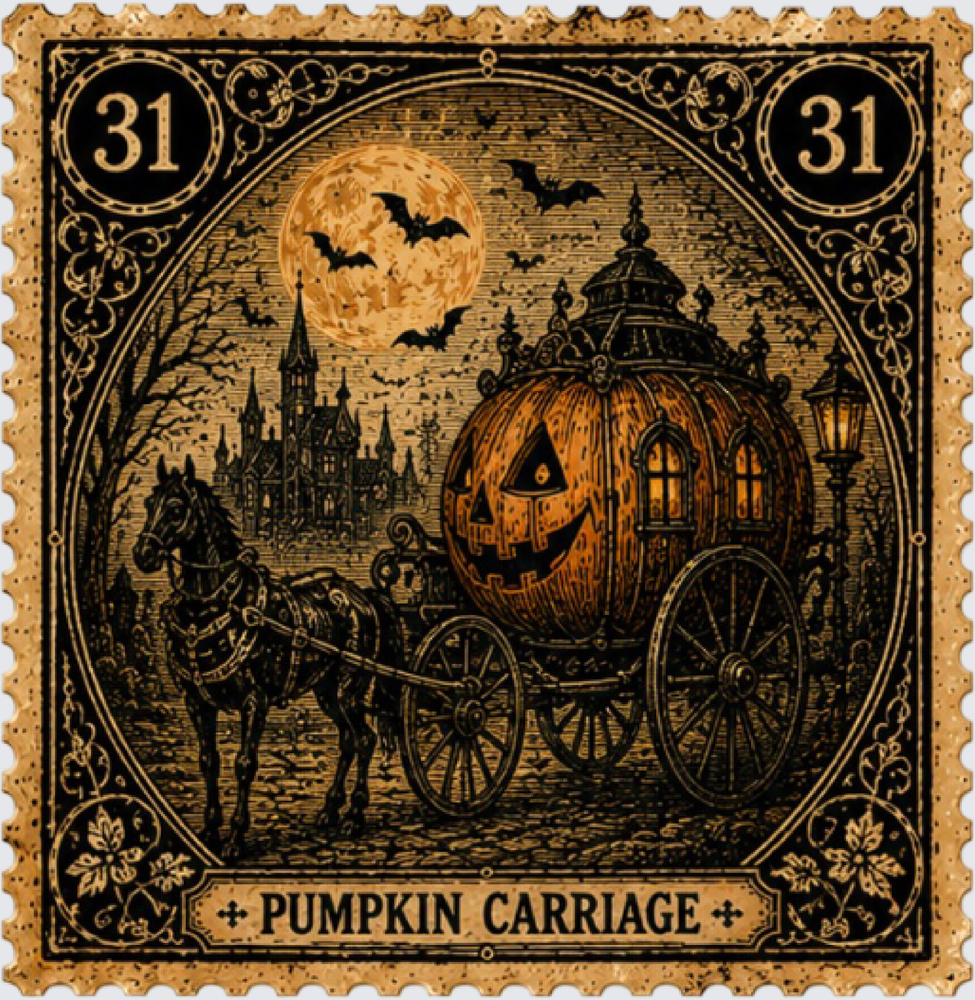 Pumpkin Carriage Stamp - STK08181