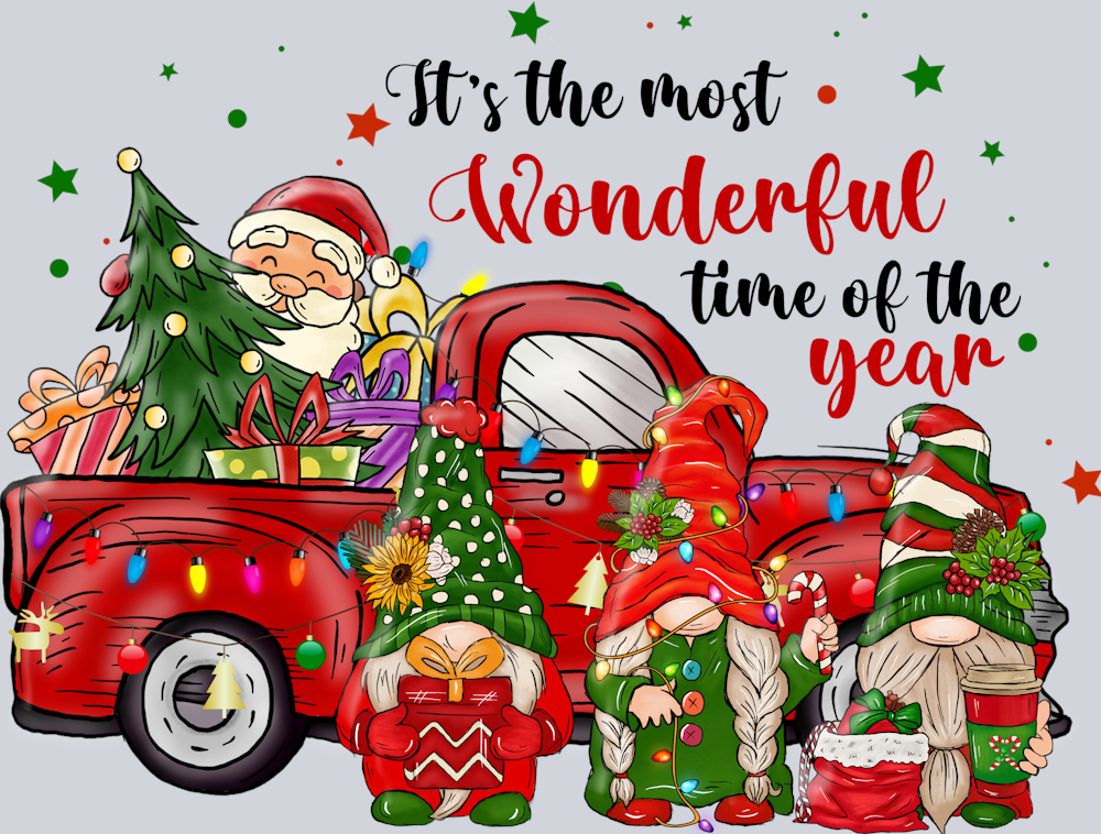 Truck Gnomes Christmas - STK06192