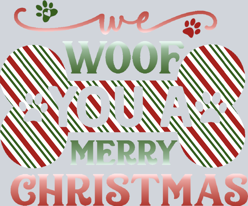 Pets We Woof You A Merry Christmas 2 - STK04902
