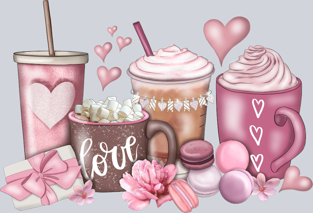 Coffee Pink Valentine - STK01414
