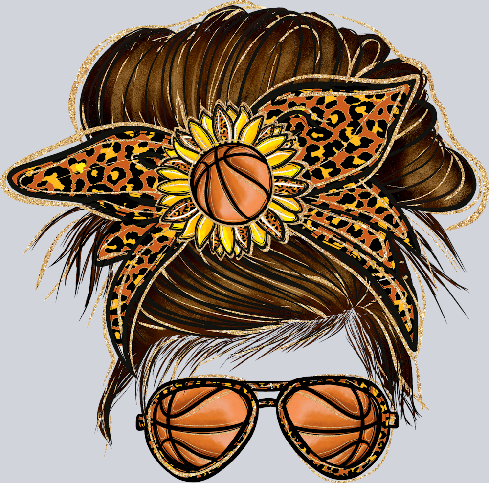 Basketball Mom Messy Bun - STK00436