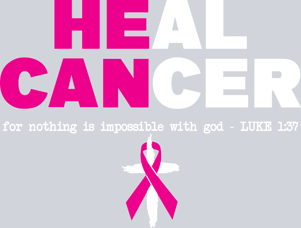 He Can Heal Cancer BCA - White - STK06843