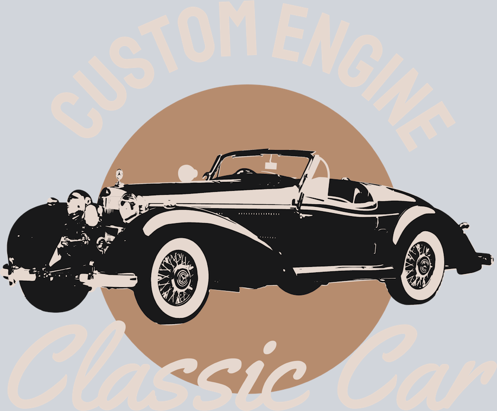 Custome Engine Classic Car - STK01496