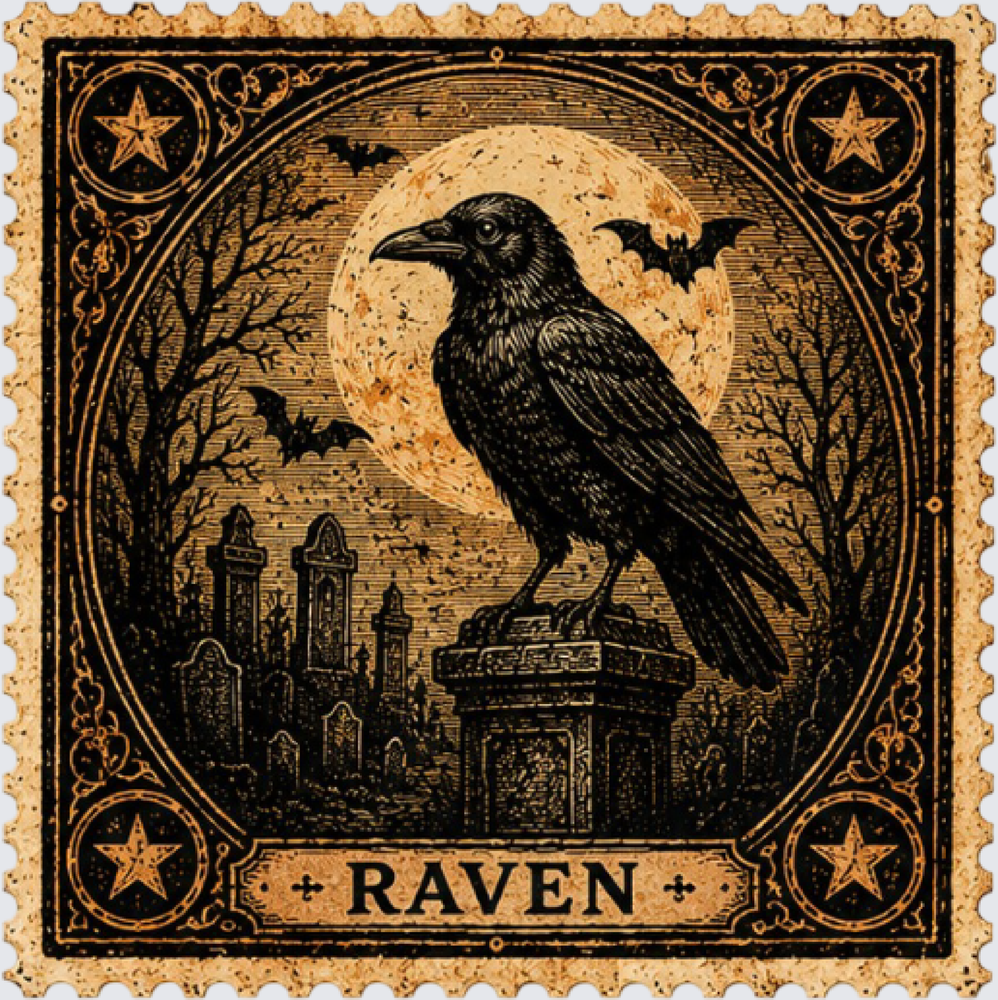 Raven Stamp - STK08223