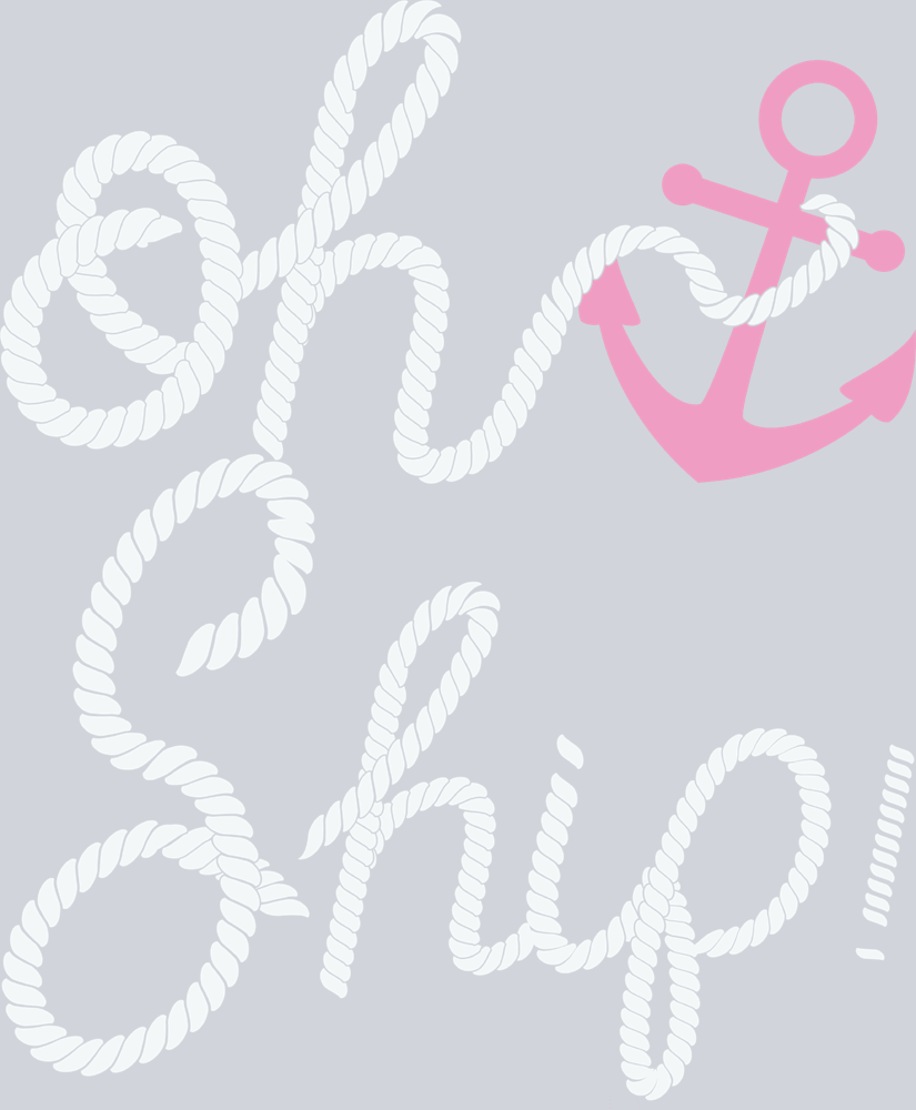Oh Ship White And Pink - STK04582