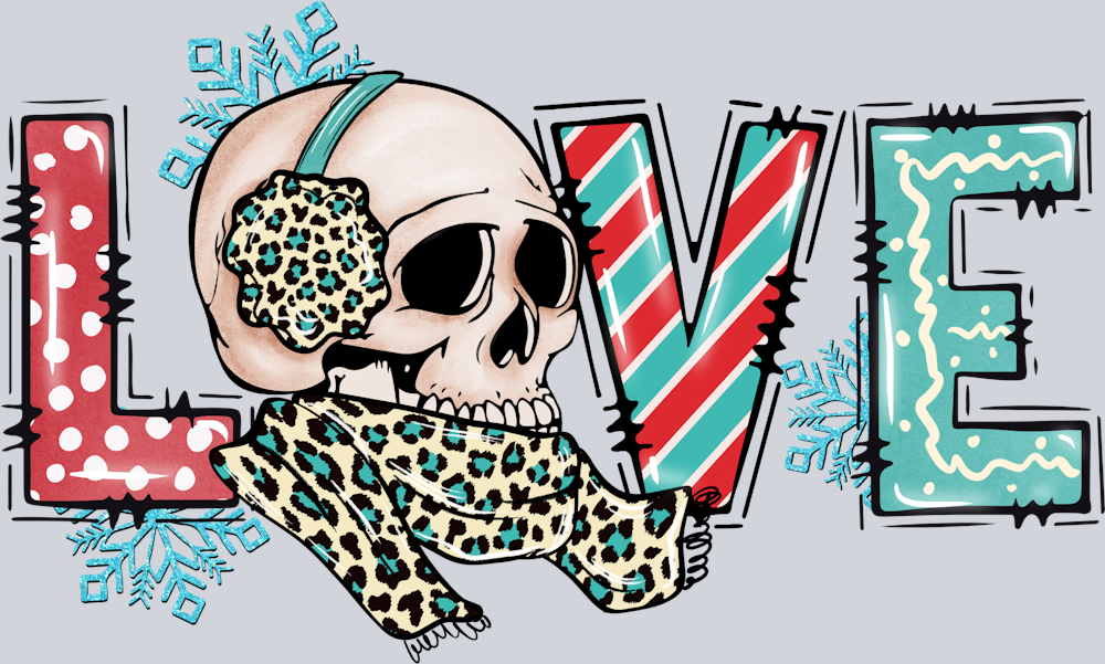 Winter Skull Love - STK06480