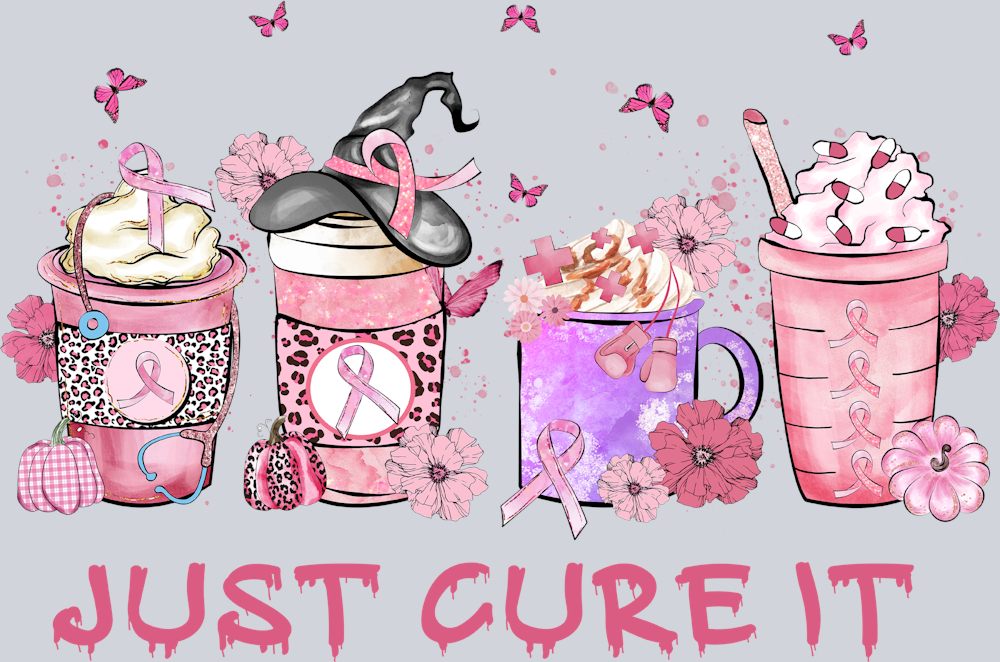 Breast Cancer Awareness Just Cure It Coffee - STK01141