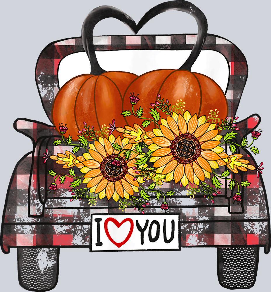 I Love You Autumn Truck - STK02987