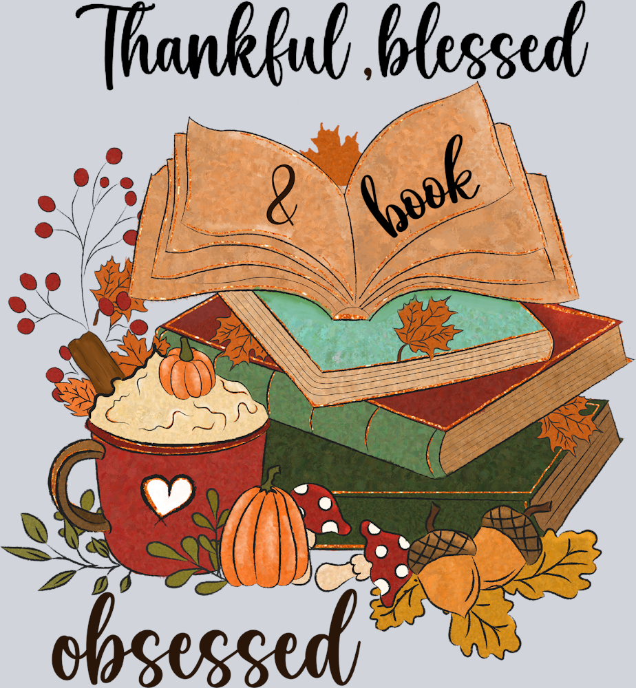 Thankful Blessed And Book Obsessed - STK07095