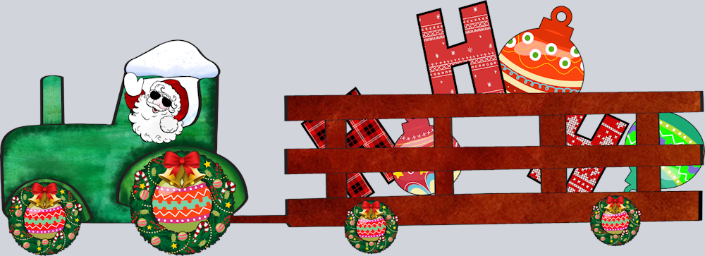 Tractor Ho Ho Ho - STK06180