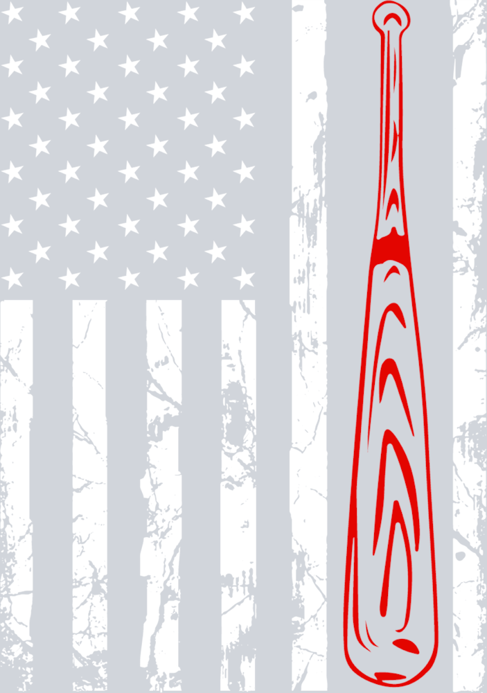 Baseball Flag Stars - STK00401