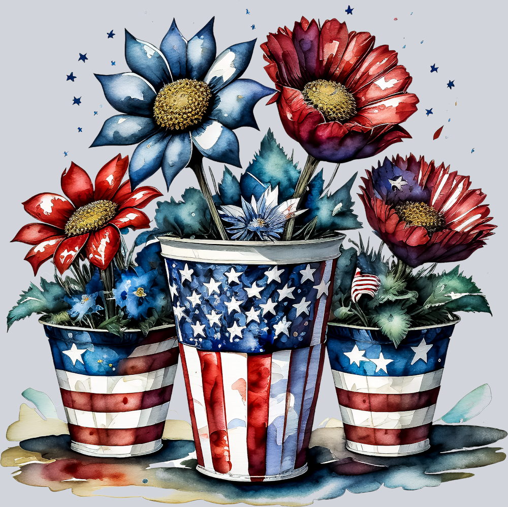 Patriotic Flowers 5 - STK04700