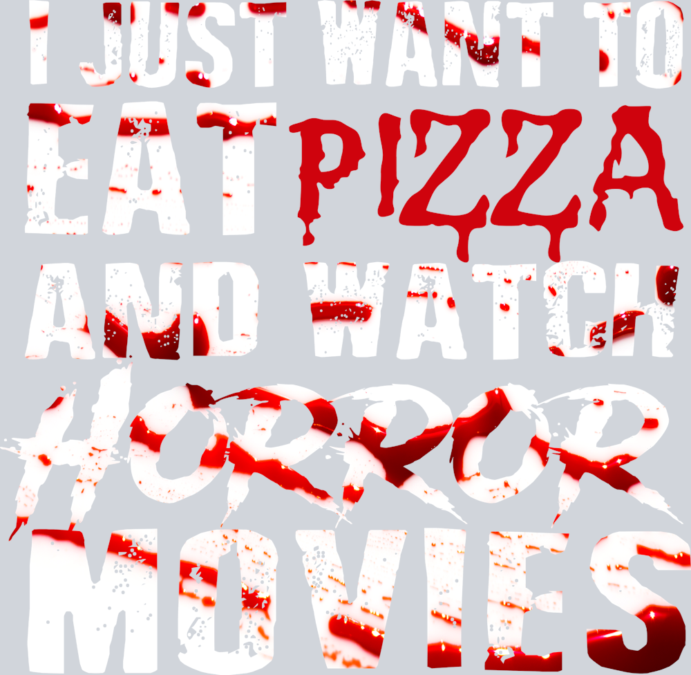 I Just Want To Eat Pizza White - STK02945