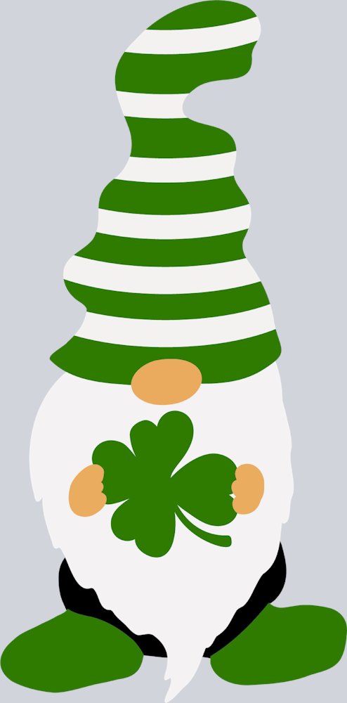 Gnome Stripe Clover - STK02337