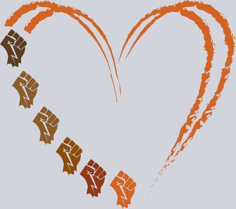 Melanin Fist Heart - STK04166