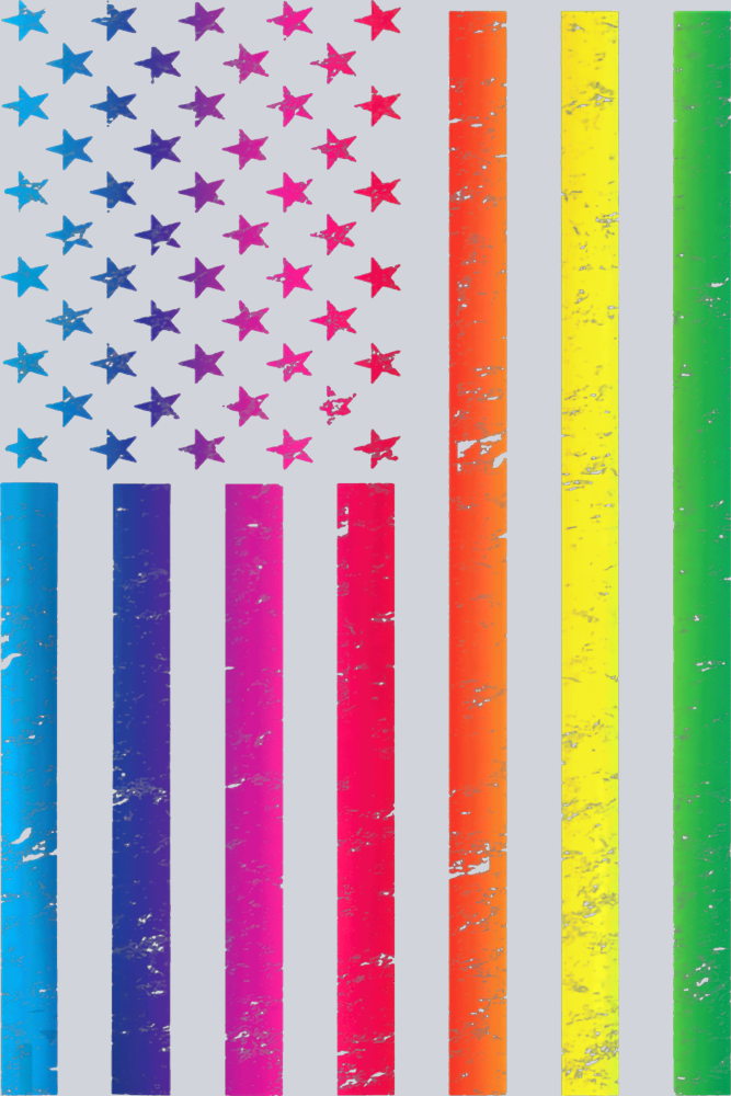 USA Flag Rainbow - STK06252