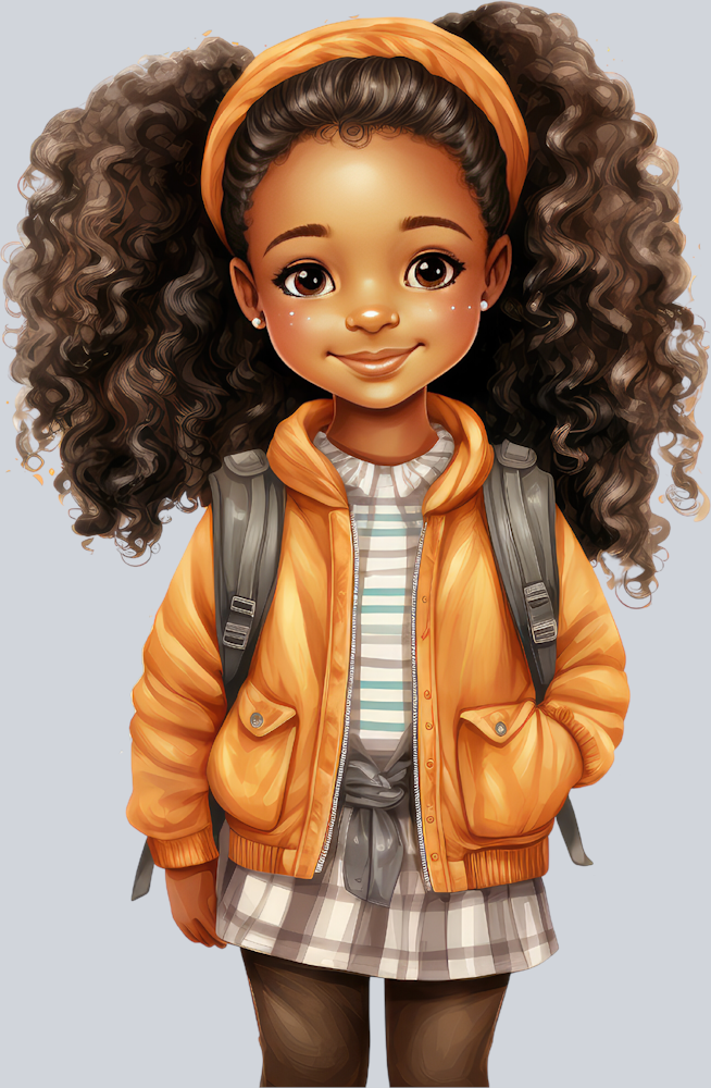 Cute Black Girl Back To School 20 - STK01555