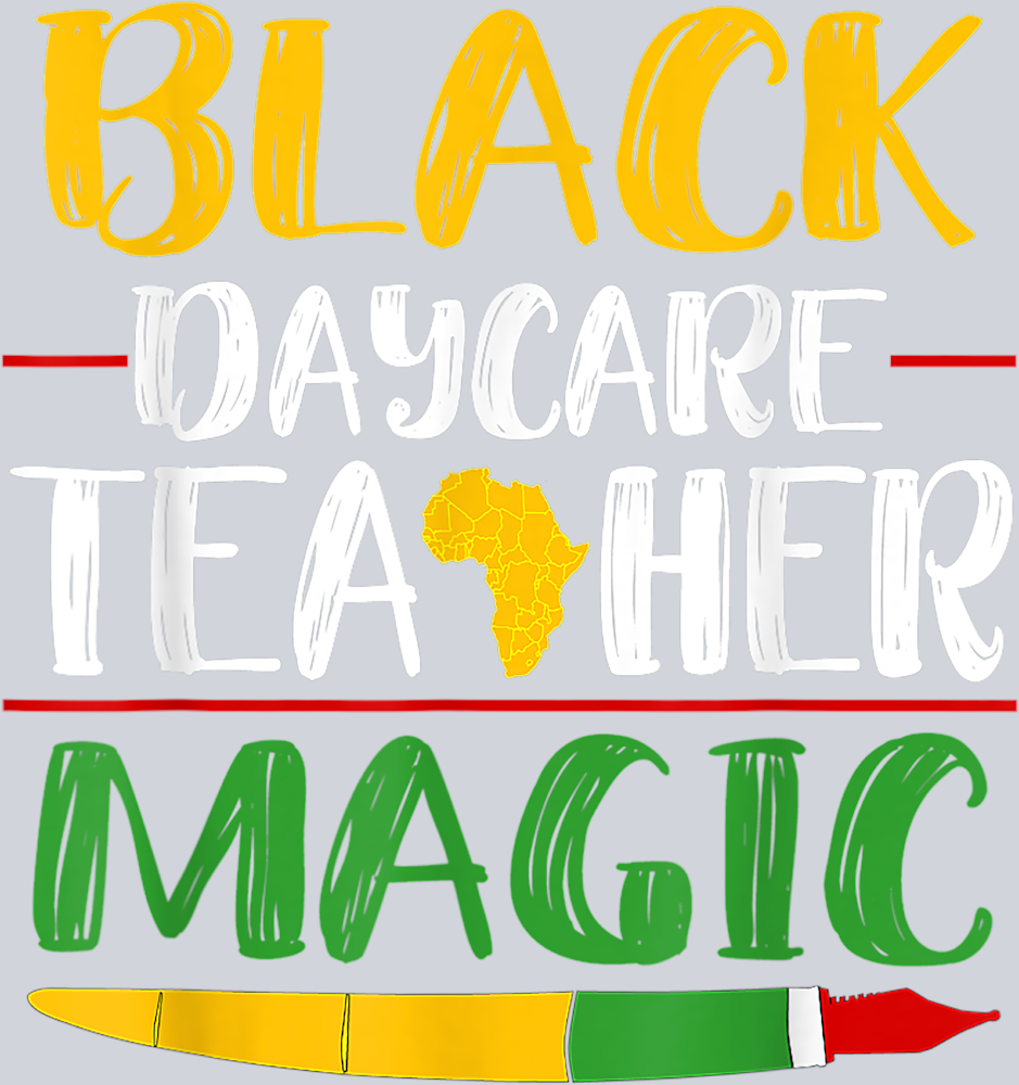 Black Daycare Teacher Magic - STK00586