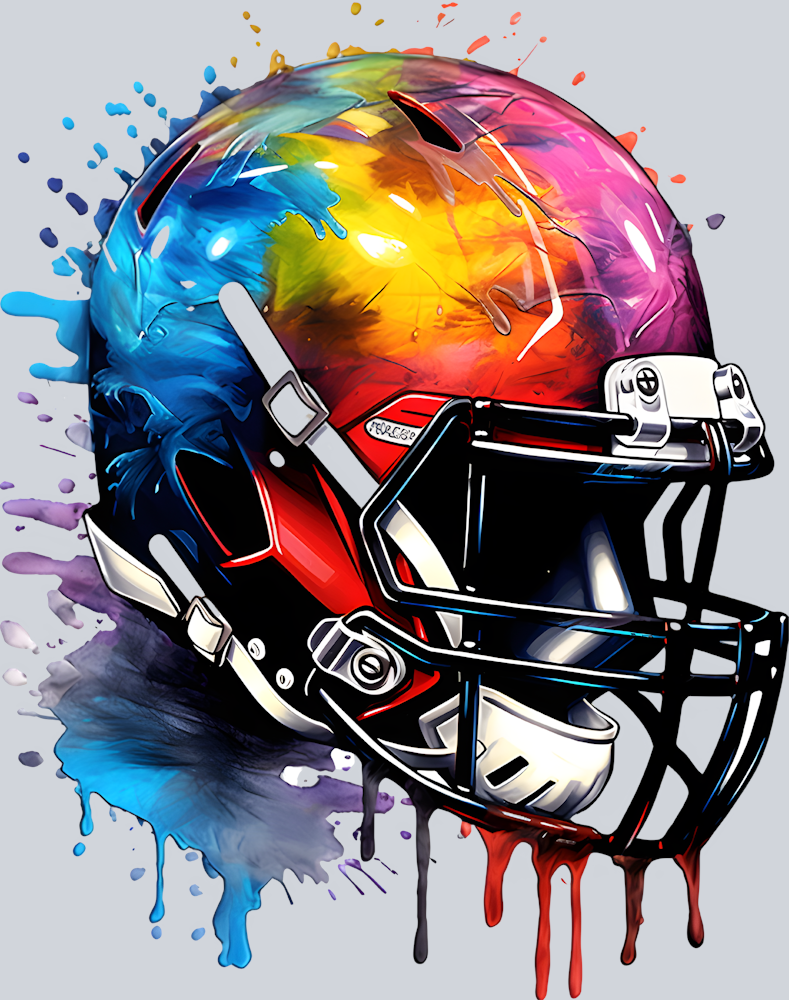 Football Helmet Splashes - STK02072