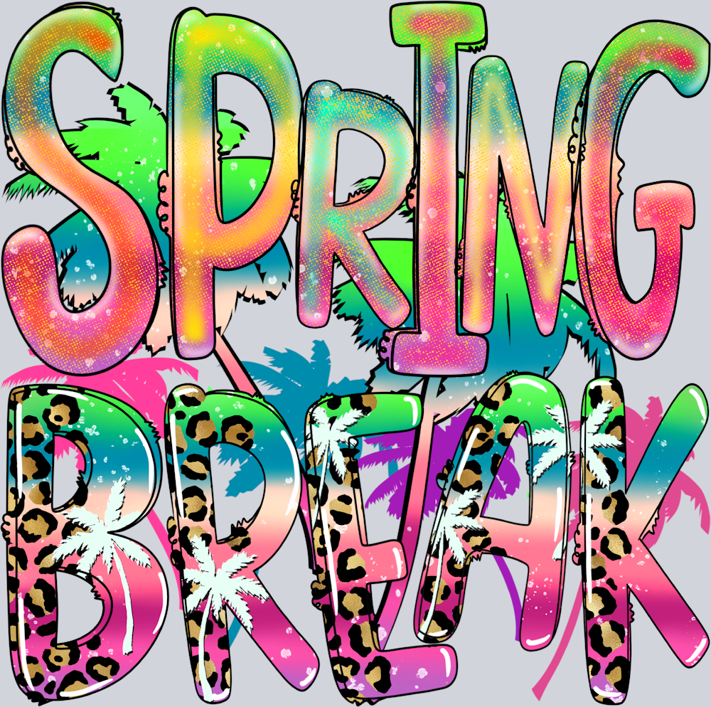 Spring Break Palms Leopard - STK05762