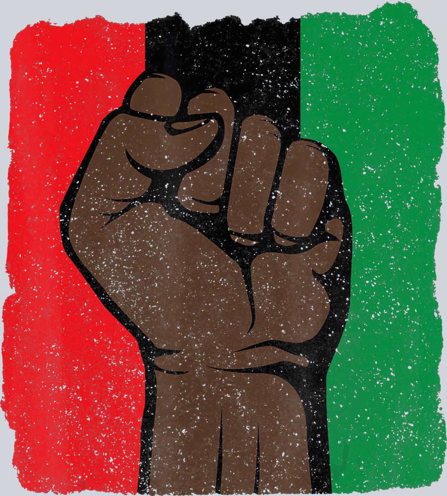 Black Hand Flag Red Black Green Distressed - STK00651