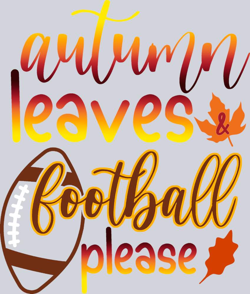 Autumn Leaves Football Please - STK00336