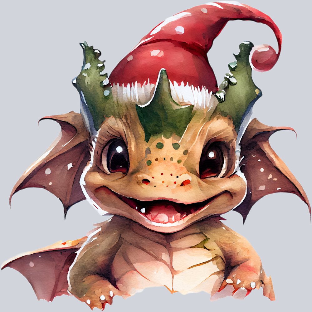 Baby Christmas Dragon - STK00352